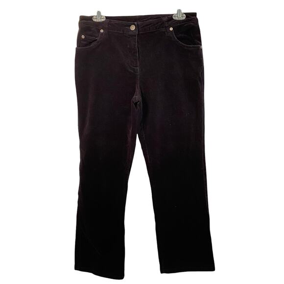 Woolrich Corduroy Pants Size 4 Petite Straight Leg 5-Pocket stretch 4P - Picture 2 of 4